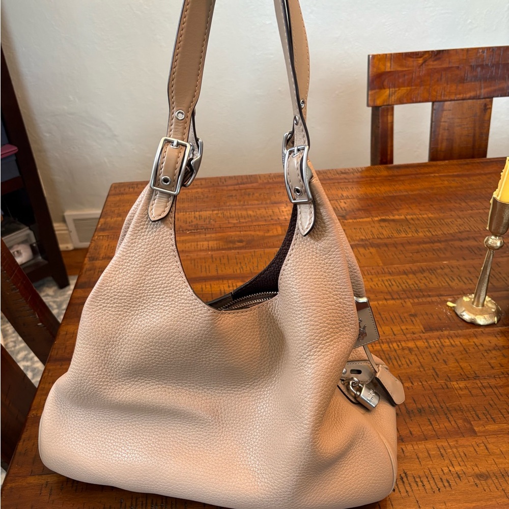 Coach Tan Leather Shoulder Bag
